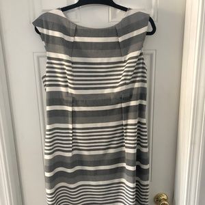 Striped Calvin Klein Knee Length Dress